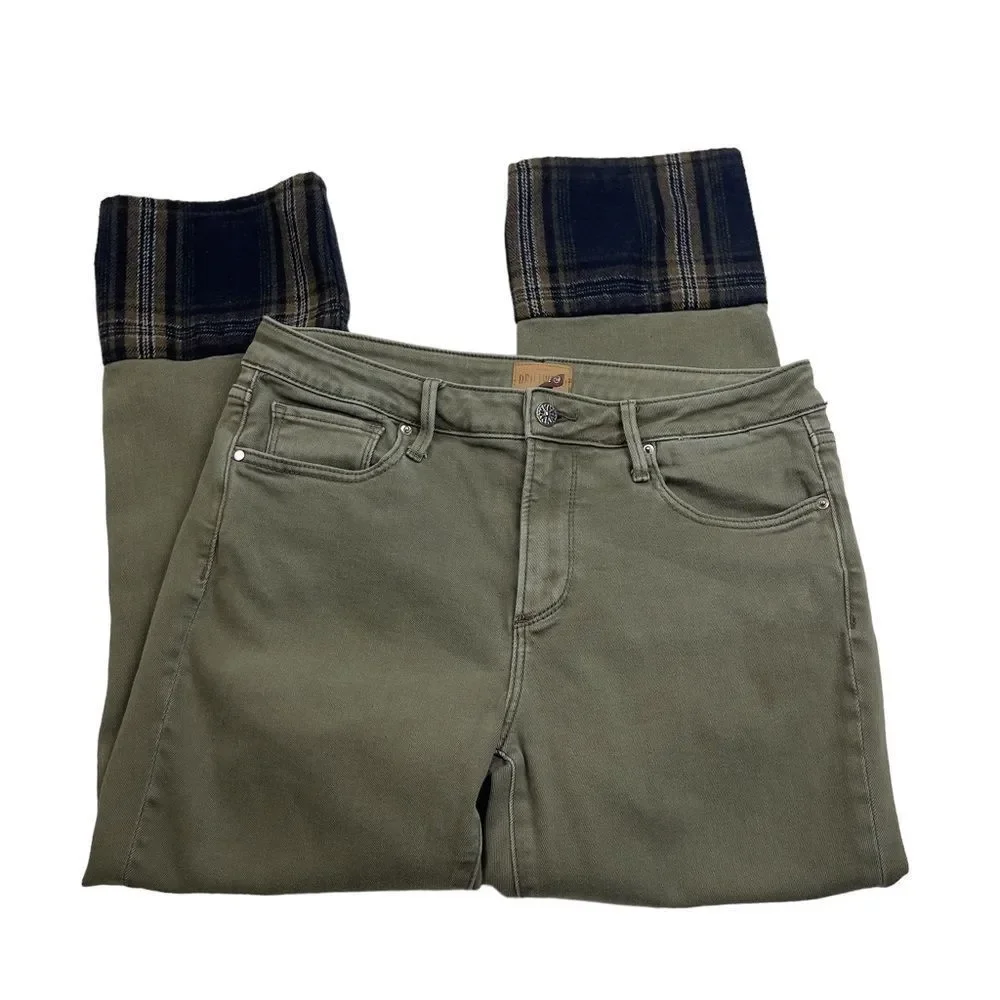 Driftwood Collette Green Cropped Denim Pants Jeans - Picture 9 of 14